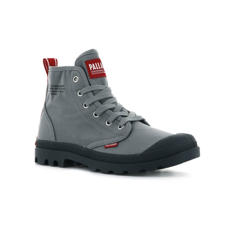 Bottes Palladium Pampa Hi Dare Femme Grise | FR XFI053O